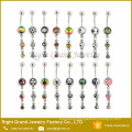 Logo Epoxy Three Logo Ball Belly Button Ring